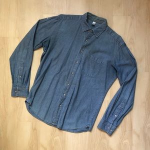 American Apparel chambray button up. Size medium.